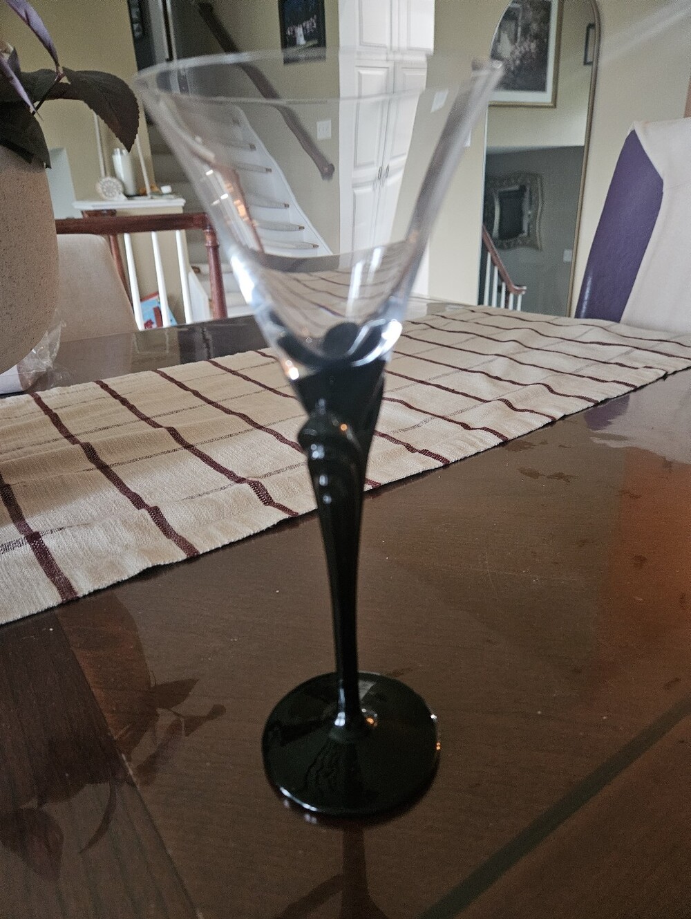 Mikasa VINTAGE Black Stemmed WINE glasses